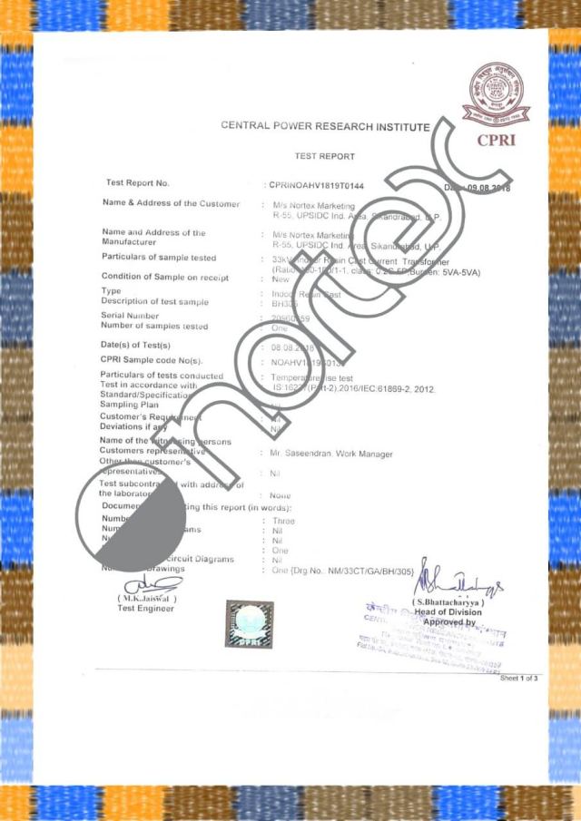 Type test certificate 11
