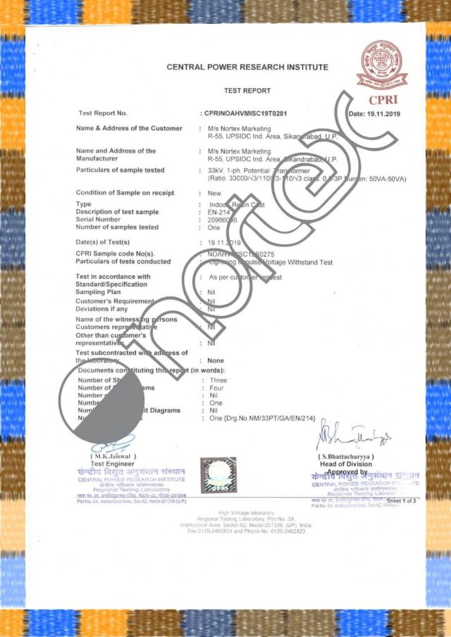 Type test certificate 15