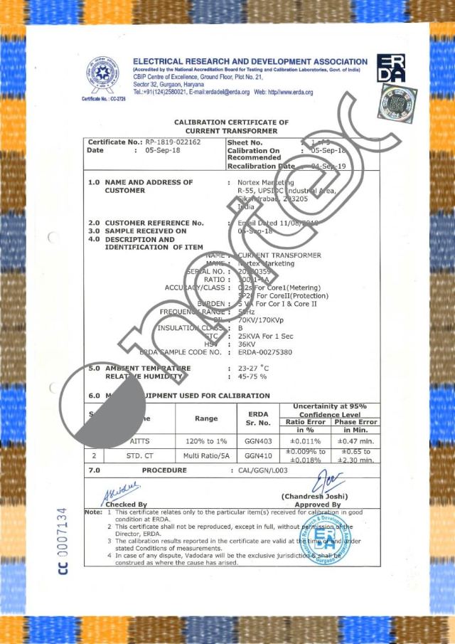 Type test certificate 16
